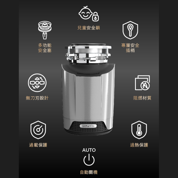 廚下廚餘機 斷水流K80