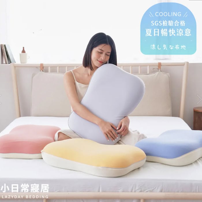 冰絲冷感零壓生物基記憶枕