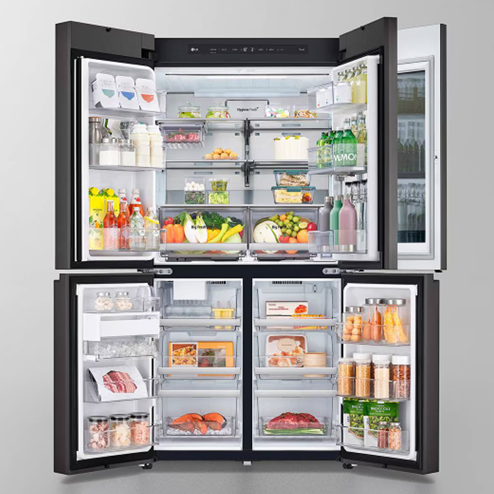 【LG】敲敲看門中門冰球冰箱Objet Collection