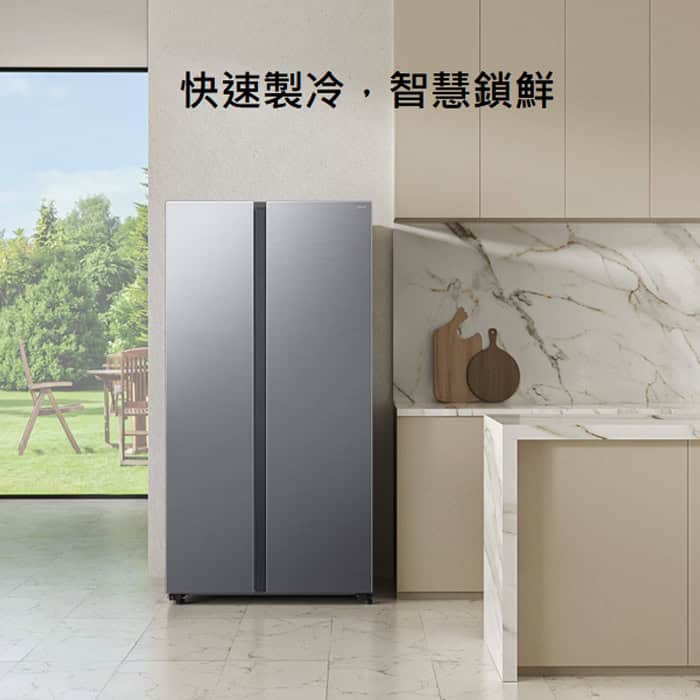 【三星】655L 美式對開系列冰箱夜幕黑