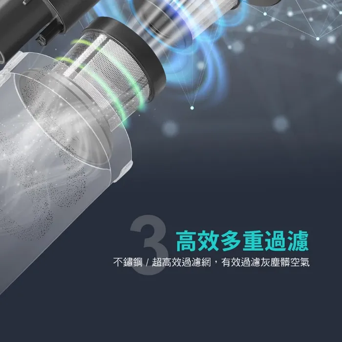 【奇美家電】 LED電動地刷手持強力氣旋吸塵器