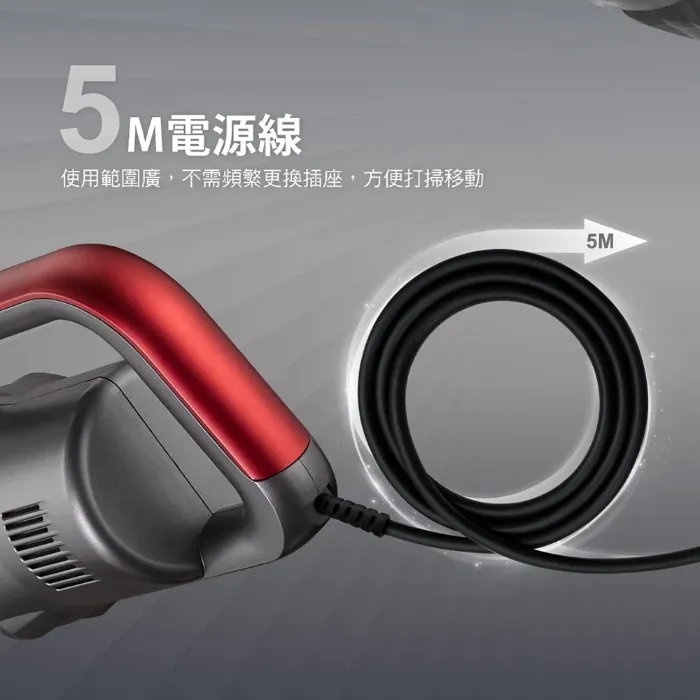 【奇美家電】 LED電動地刷手持強力氣旋吸塵器